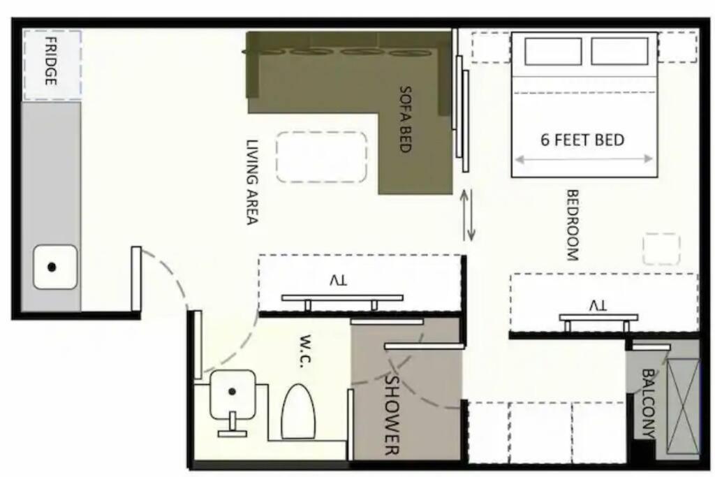 Pangsapuri - Sukhumvit Soi 5 Bts Nana- Size 47m2 *